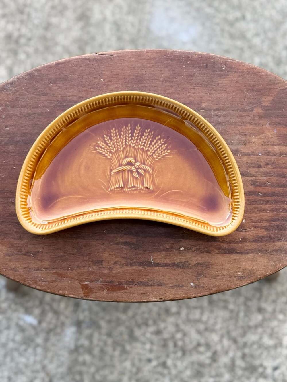 Franciscan Harvest Wheat Crescent Roll Plate 8 Inch